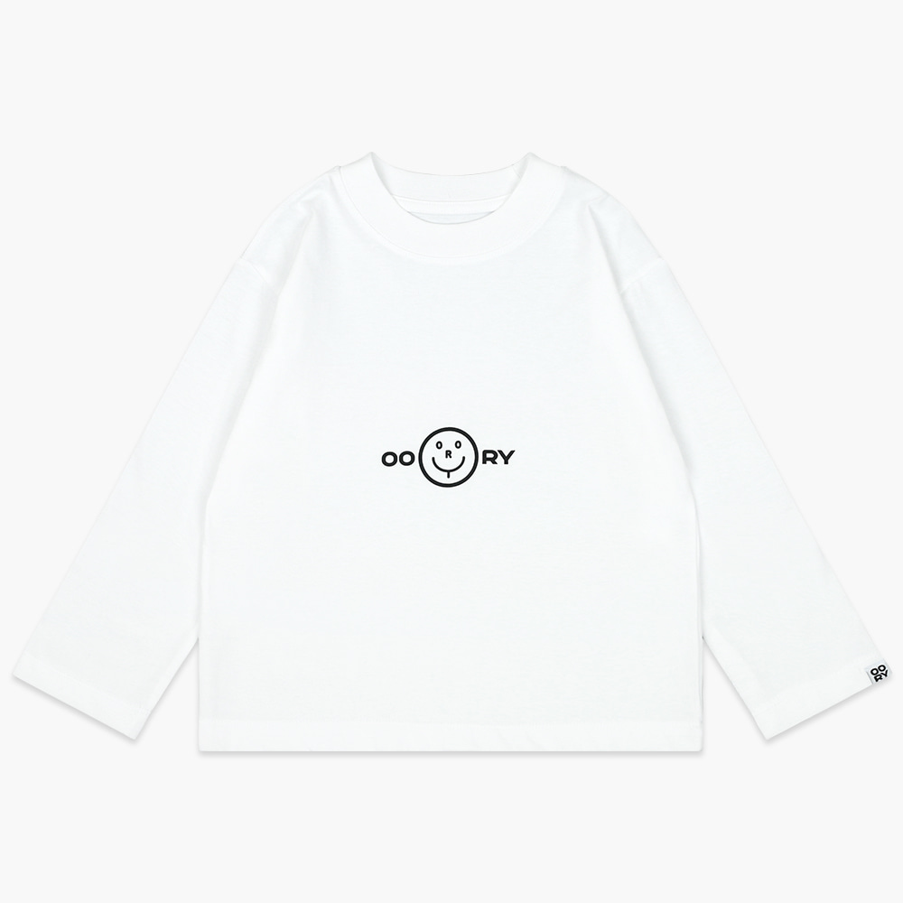 23 S/S OORY Smile single t-shirt - ivory ( 2차 입고, 당일 발송 )