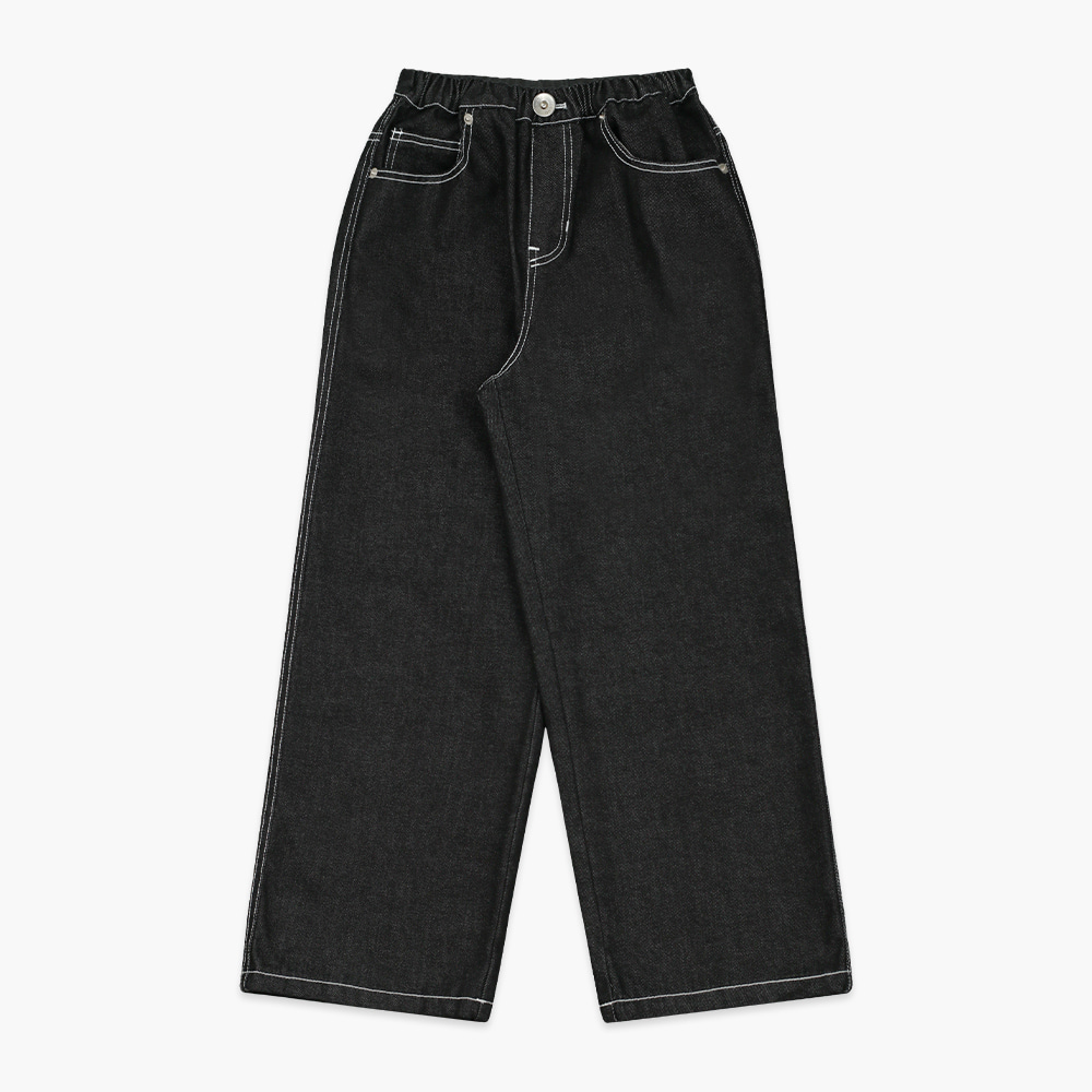 23 S/S OORY Wide denim pants - black ( 2차 입고, 당일 발송 )