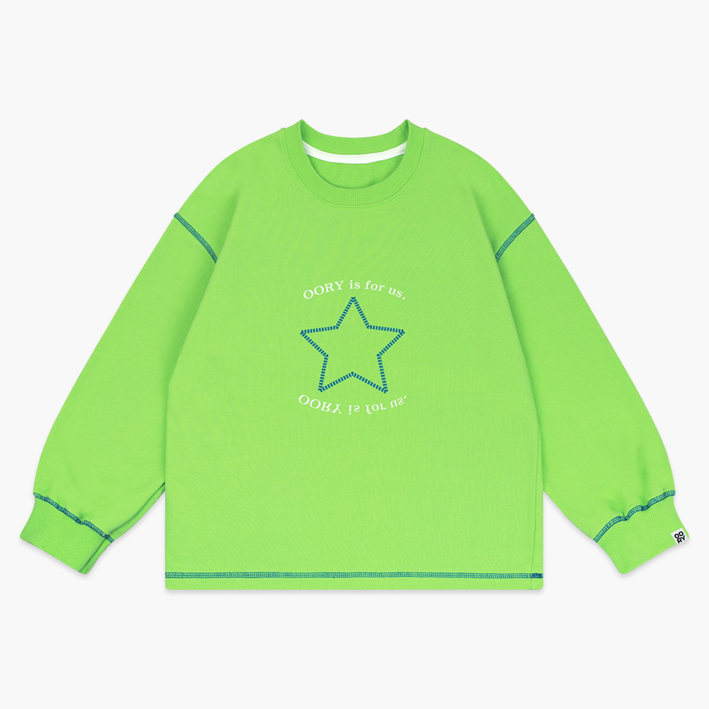 23 S/S OORY Star single t-shirt - green ( 2차 입고, 당일 발송 )
