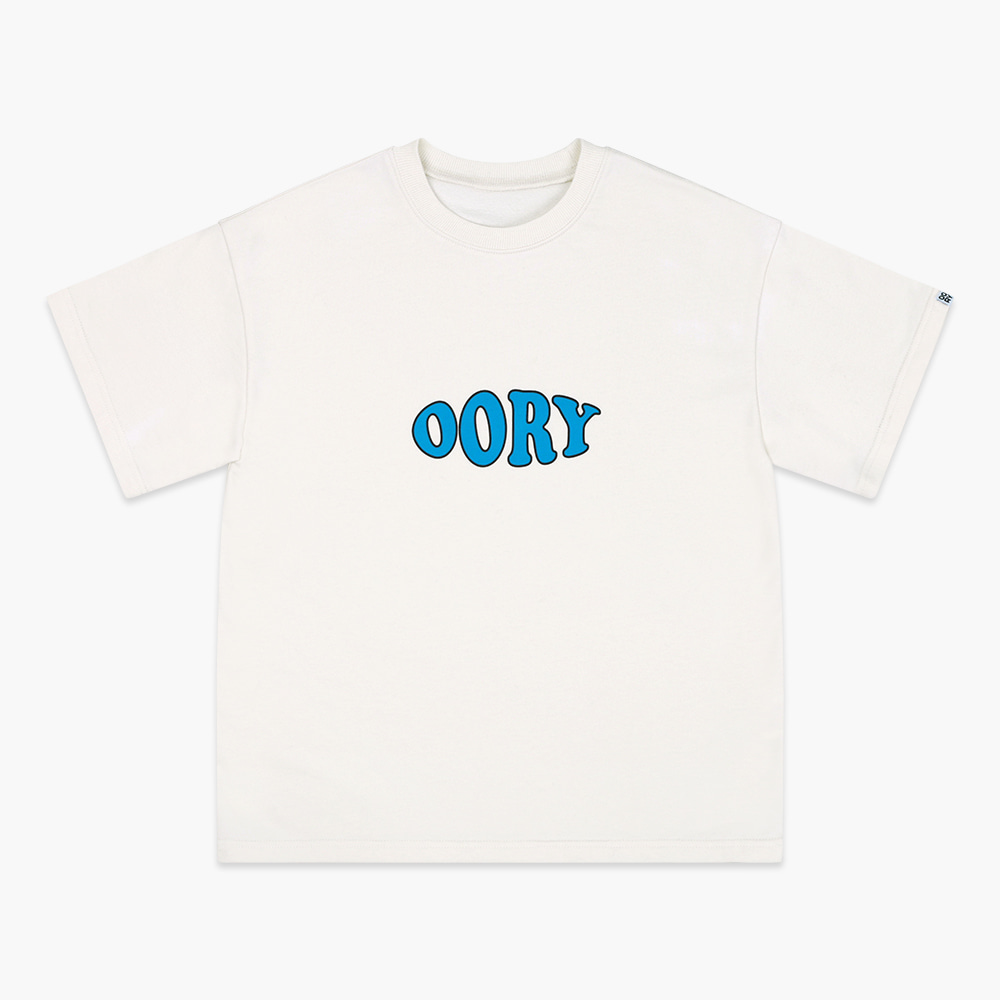 23 S/S OORY Bold short sleeve t-shirt - ivory ( 2차 입고, 당일 발송 )