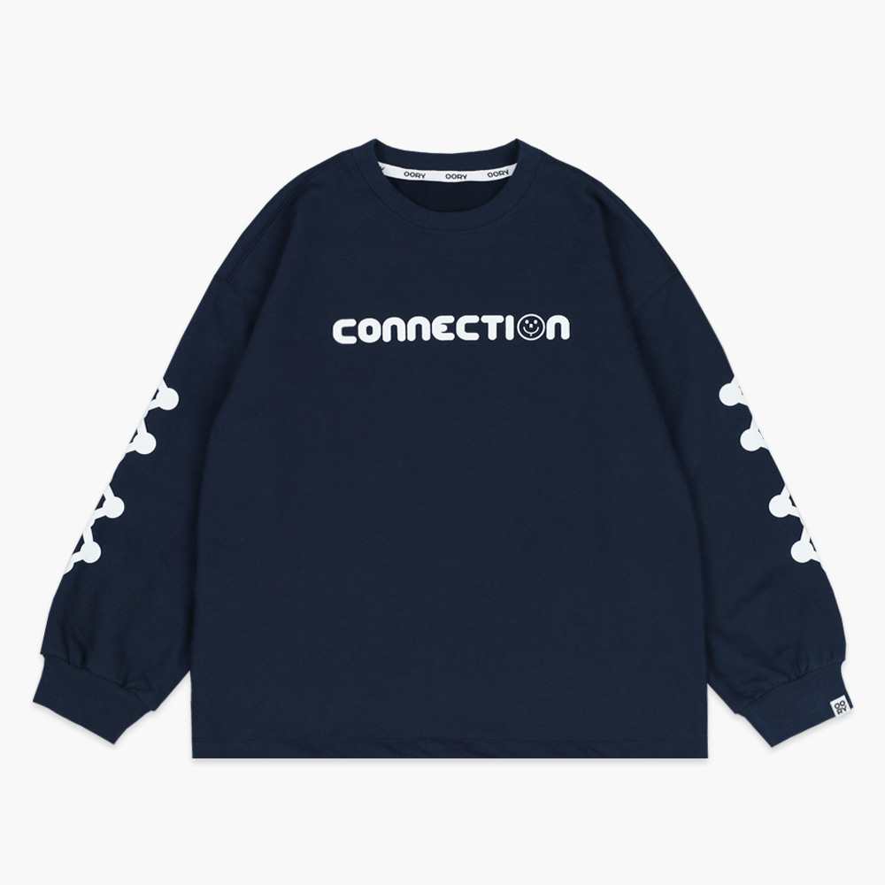 22 F/W OORY Connection t-shirt - navy  ( 당일 발송, 신상할인가 9월 29일까지 )
