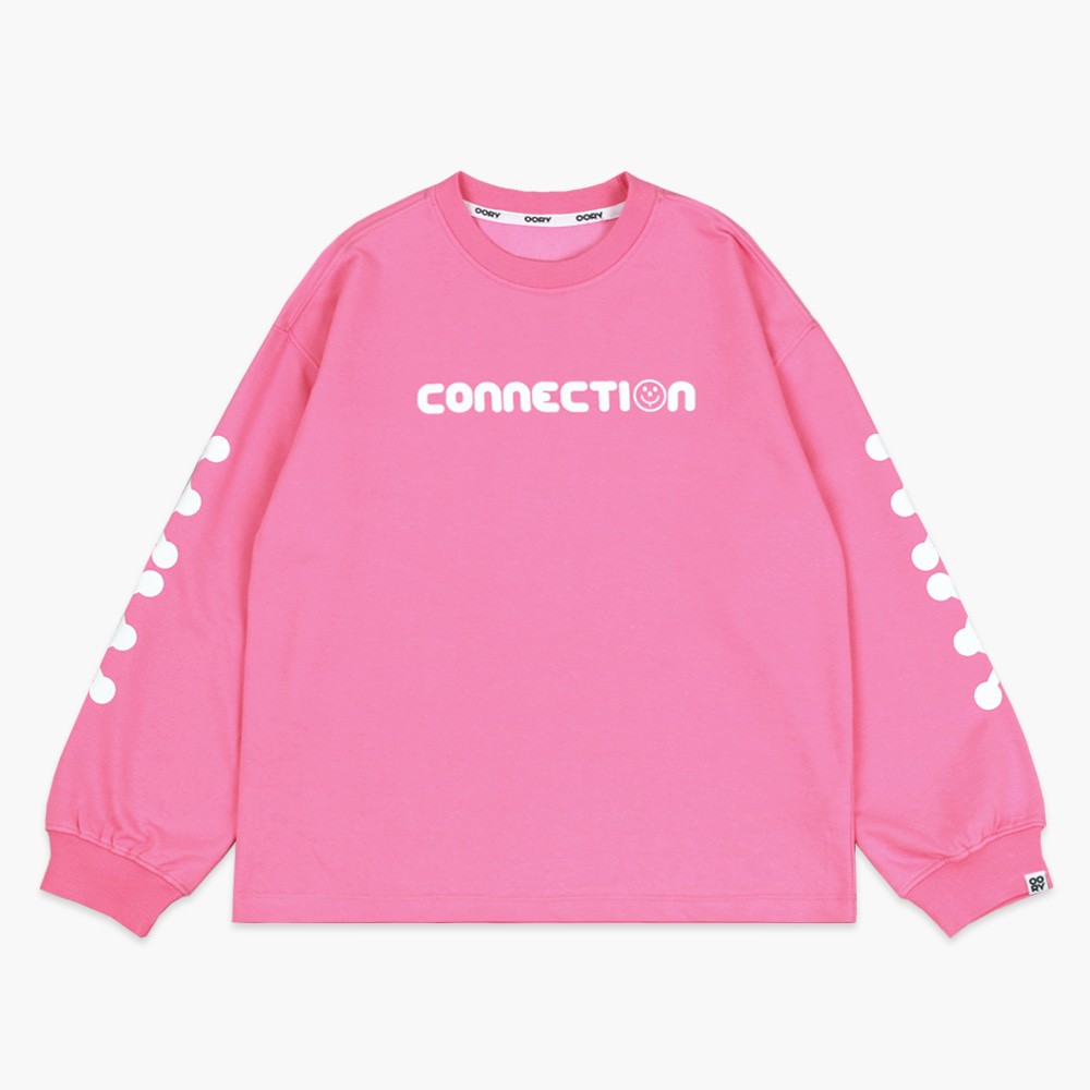 22 F/W OORY Connection t-shirt - pink  ( 당일 발송, 신상할인가 9월 29일까지 )