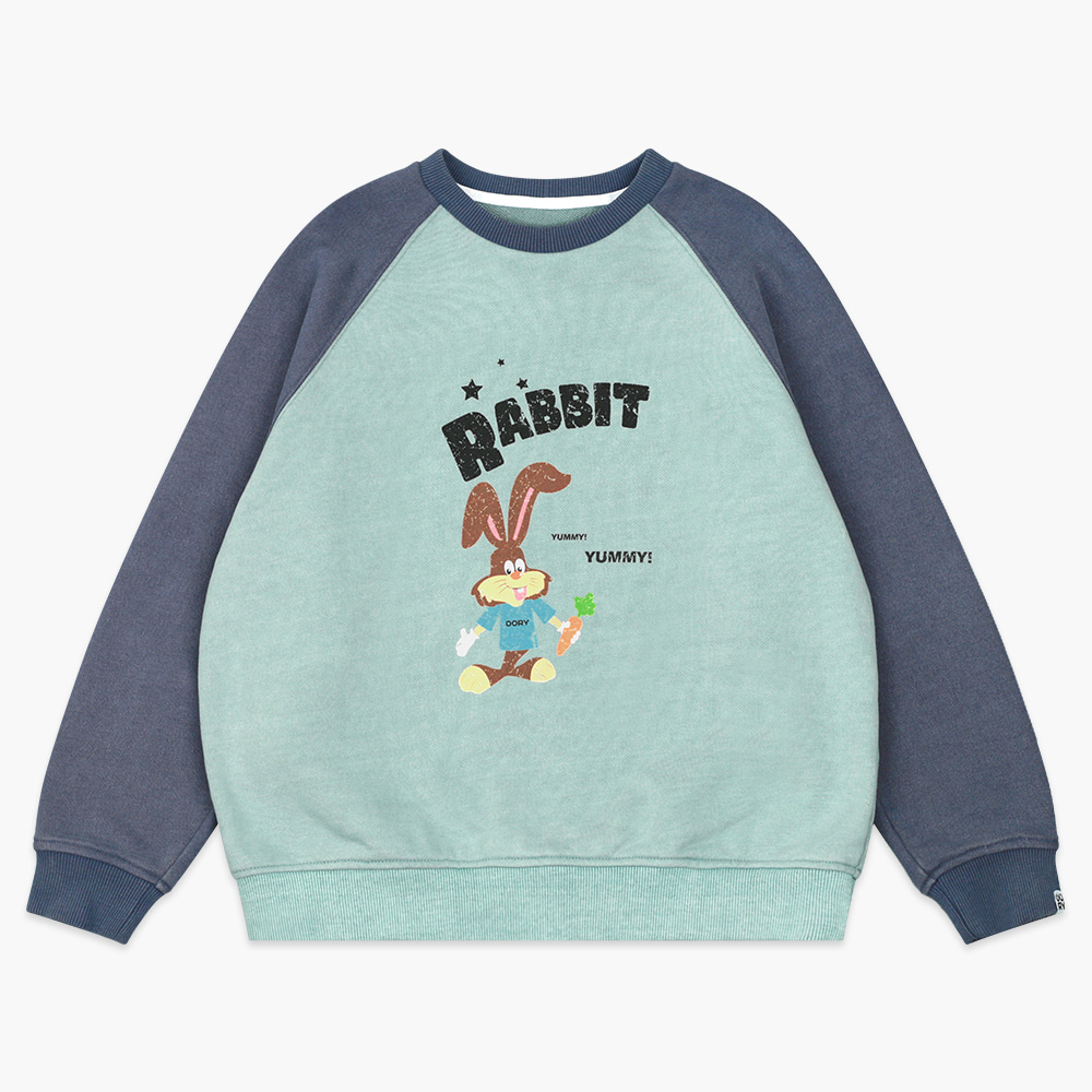 23 S/S OORY Rabbit sweatshirt - blue ( 2차 입고, 당일 발송 )