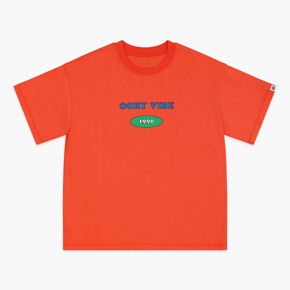 23 S/S OORY Vibe short sleeve t-shirt - orange ( 2차 입고, 당일 발송 )